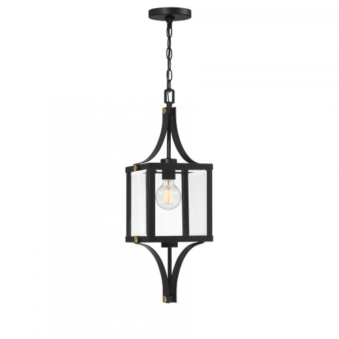 Raeburn 1-Light Outdoor Hanging Lantern in Matte Black and Weathered Brushed Brass (128|5-475-144) Raeburn 1-Light Outdoor Hanging Lantern in Matte Black and Weathered Brushed Brass (128|5-475-144)