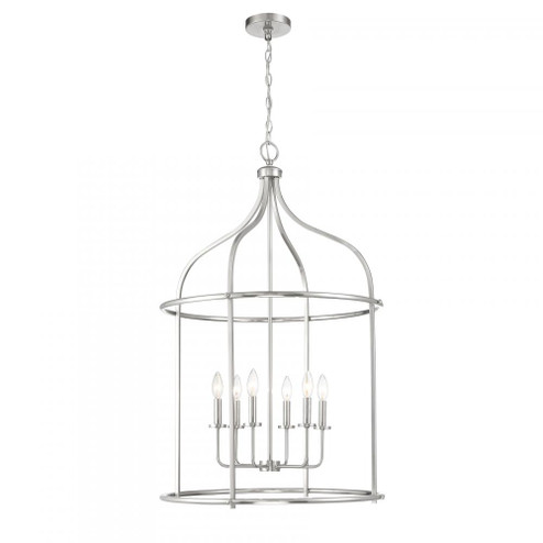 Brookstone 6-Light Pendant in Satin Nickel (128|3-7388-6-SN)