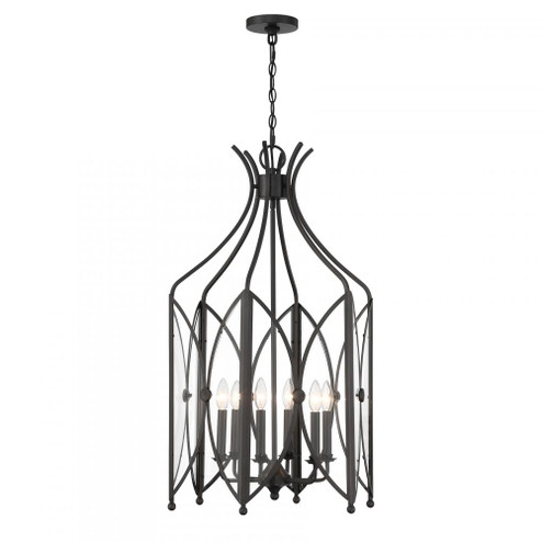 Enclave 6-Light Pendant in Black Tourmaline (128|3-6802-6-188)