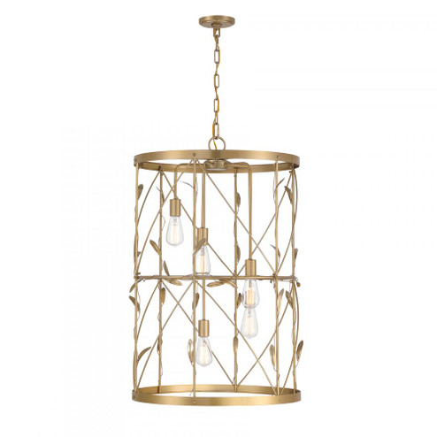 Lexington 5-Light Pendant in Burnished Brass (128|3-6599-5-171)