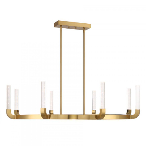 Del Mar 8-Light LED Chandelier in Warm Brass by Breegan Jane (128|1-2507-8-322)