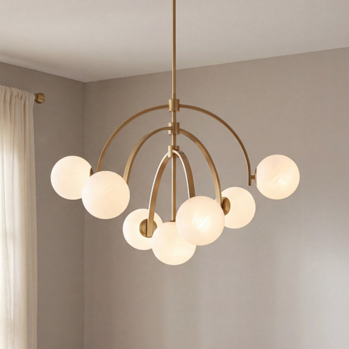 Marias 7-Light Chandelier in Warm Brass (128|1-3319-7-322)