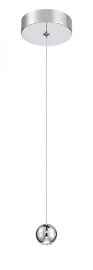 1 Light LED Mini Pendant in Chrome (77|P1460-077-L)