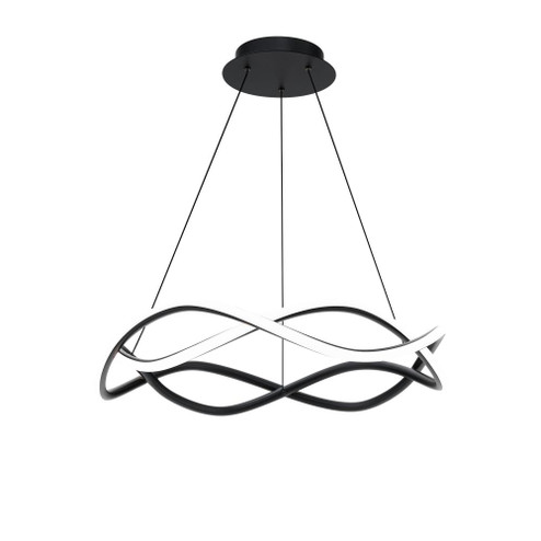 Swerve Chandelier Light (1357|PD-67426-40-BK)