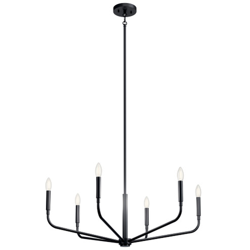 Chandelier 6Lt (2|52718BK)