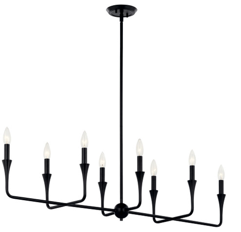 Linear Chandelier 8Lt (2|52693BK)