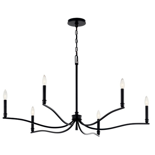 Chandelier 6Lt (2|52696BK)