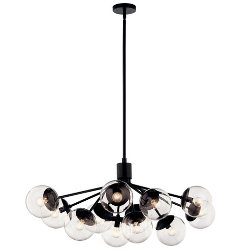 Linear Chandelier Convertible 12Lt (2|52703BKCLR)