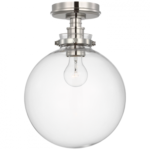 Parkington 10'' Globe Flush Mount (279|CHC 4526PN-CG)