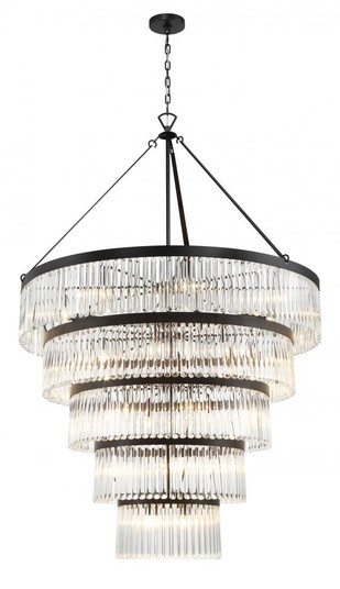 Emory 48'' Black Forged Chandelier (205|EMO-5430-BF)