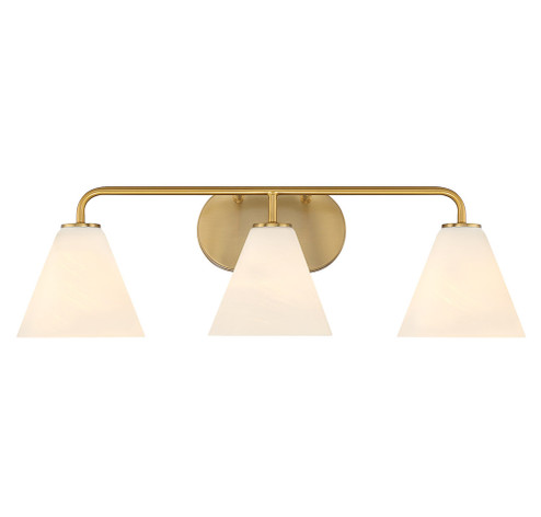 Blair 3-Light Bathroom Vanity Light in Warm Brass (128|8-2988-3-322)