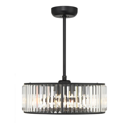 Janus 6-Light Fan D'Lier in Matte Black (128|23-FD-245-89)
