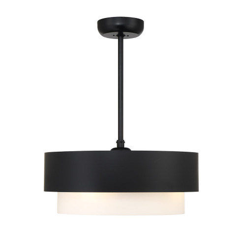 Diana 4-Light Fan D'Lier in Matte Black (128|22-FD-445-89) Diana 4-Light Fan D'Lier in Matte Black (128|22-FD-445-89)