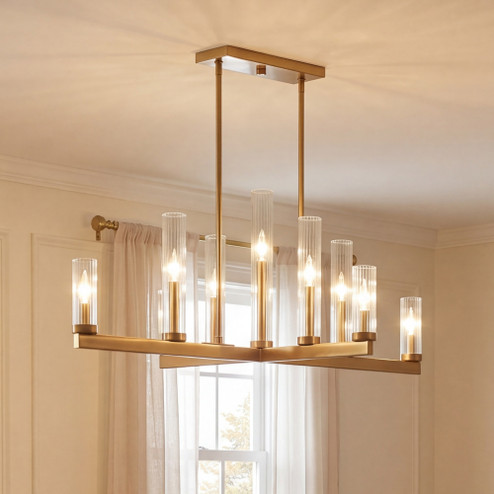 Carina 9-Light Chandelier in Warm Brass (128|1-2635-9-322)