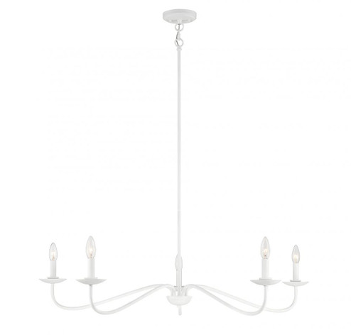 5-Light Chandelier in Bisque White (128|M10085BQW)