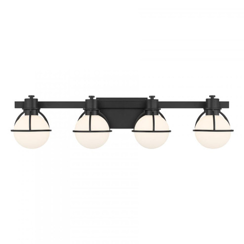 Pierce 4-Light Bathroom Vanity Light in Matte Black (128|8-1060-4-BK)