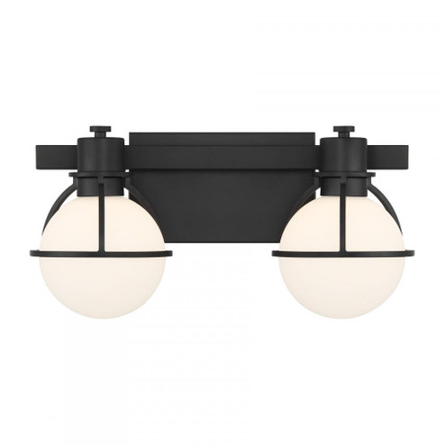 Pierce 2-Light Bathroom Vanity Light in Matte Black (128|8-1060-2-BK)
