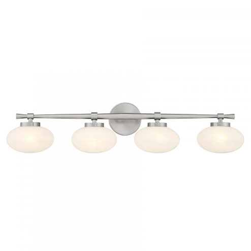 Barrow 4-Light Bathroom Vanity Light in Satin Nickel (128|8-1050-4-SN)