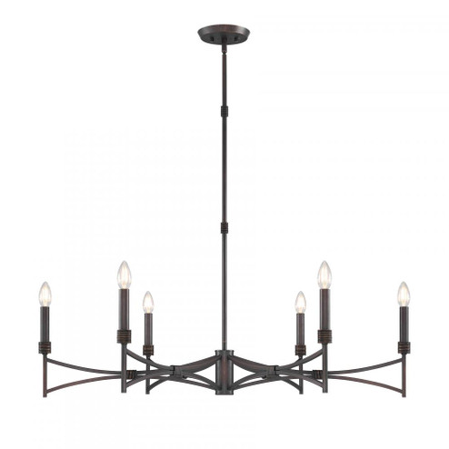 Gardner 6-Light Chandelier in Champagne Mist (128|1-8166-6-26) Gardner 6-Light Chandelier in Champagne Mist (128|1-8166-6-26)