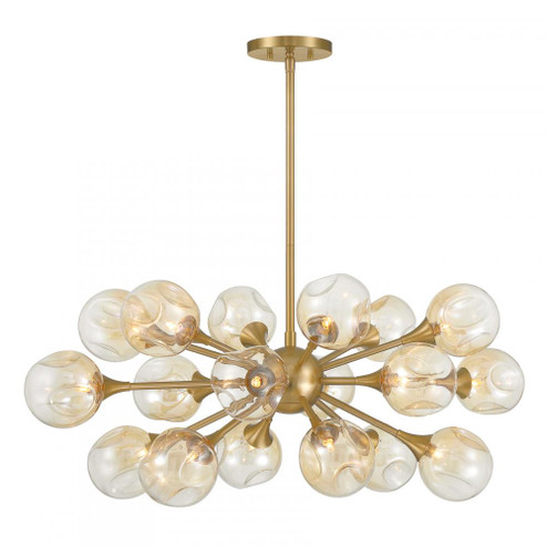 Matisse 18-Light Chandelier in Warm Brass (128|1-7935-18-322)