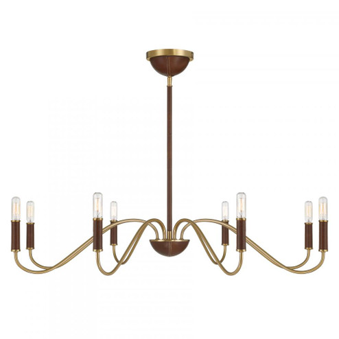 Abeline 8-Light Chandelier in Warm Brass (128|1-2748-8-322)