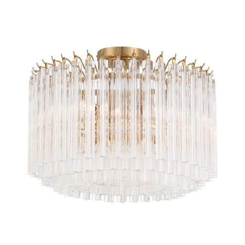 Lofton 18'' Aged Brass Semi Flush Mount (205|LOF-5005-AG_CEILING)