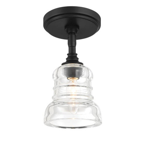 Gregory 5'' Matte Black Semi Flush Mount (205|GRG-1040-MK_CEILING)