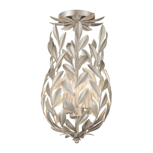 Broche 9.5'' Antique Silver Semi Flush Mount (205|563-SA_CEILING)