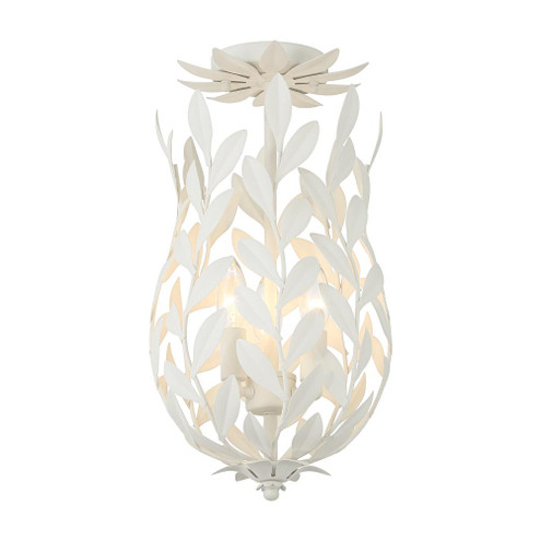 Broche 9.5'' Matte White Semi Flush Mount (205|563-MT_CEILING)