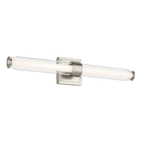Laurene 26.5'' Linear Bath Bar Medium LED with Clear Glass in Brushed Nickel (2|55238NILED)