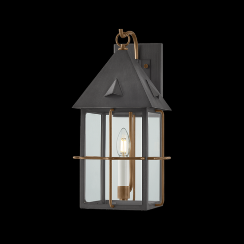 Toby Exterior Wall Sconce (52|B6617-PBR/GRA)