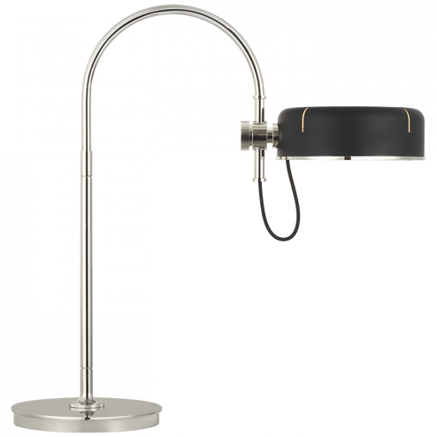 Oso 25'' Arc Table Lamp (279|TOB 3130PN-BLK) Oso 25'' Arc Table Lamp (279|TOB 3130PN-BLK)