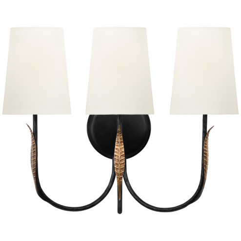 Kairos 14'' Triple Sconce (279|TOB 2672AI/RBZ-L) Kairos 14'' Triple Sconce (279|TOB 2672AI/RBZ-L)