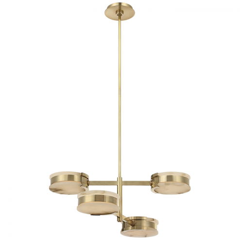 Melange 25'' Multi-Positional Semi-Flush Chandelier (279|KW 5606AB-ALB)