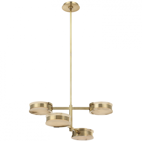 Melange 25'' Multi-Positional Semi-Flush Chandelier (279|KW 5606AB-ALB)