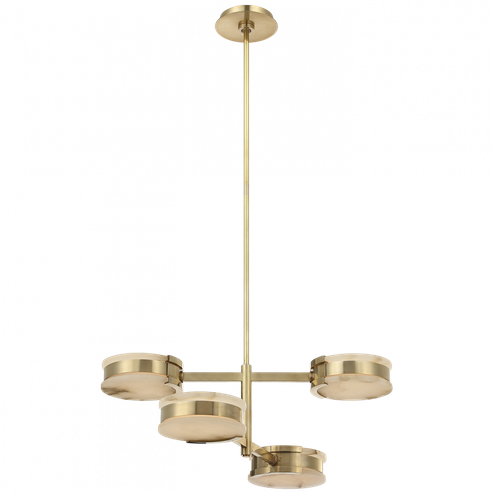 Melange 25'' Multi-Positional Semi-Flush Chandelier (279|KW 5606AB-ALB)