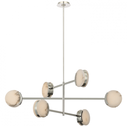 Melange 48'' Multi-Positional Chandelier (279|KW 5607PN-ALB)