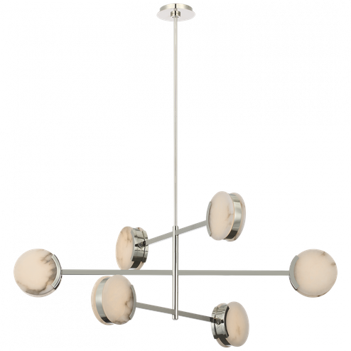 Melange 48'' Multi-Positional Chandelier (279|KW 5607PN-ALB)