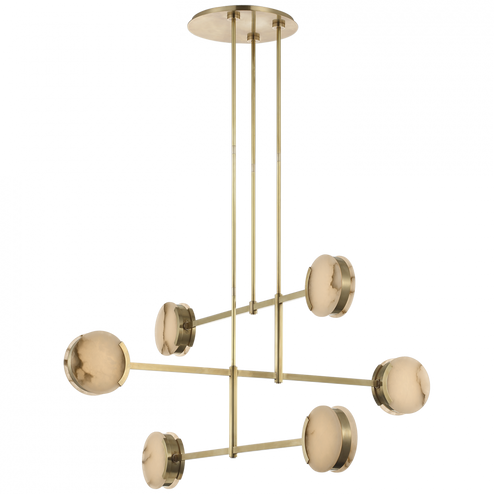 Melange 54'' Multi-Positional Chandelier (279|KW 5609AB-ALB)