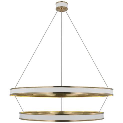 Connery 50'' Two-Tier Ring Chandelier (279|CHC 1619WHT/AB)