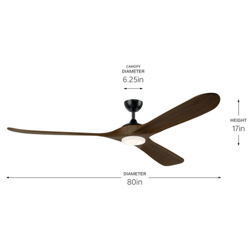 80 Inch Mylo Fan (2|310580SBK)