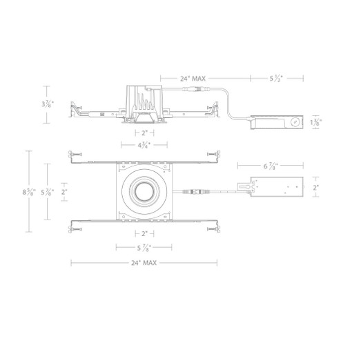 OCULARC 3.0 RN IC ADJUSTABLE SPOT WD (1357|R3BRAN-SWD-WT)