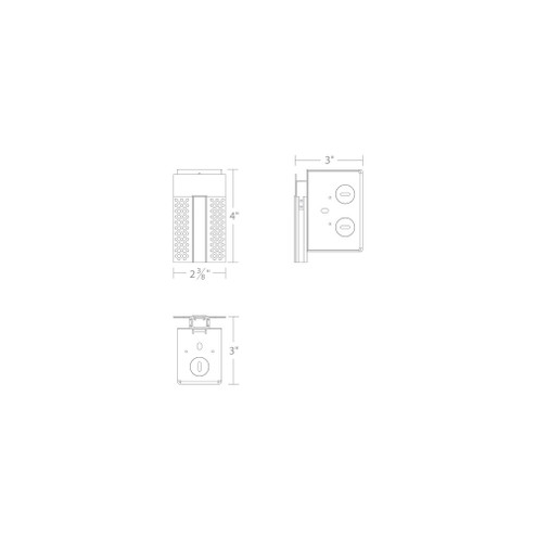 WIRING BOX - SYM (1357|LED-T-RBOX4-WT)
