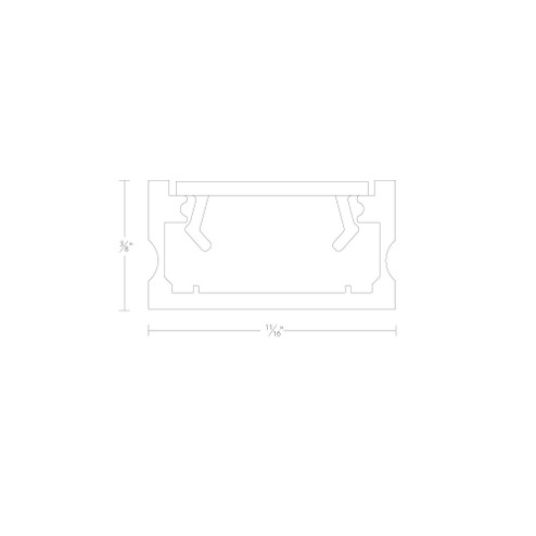 ALUMINUM CHANNEL SLIM SURFACE MOUNT (1357|LED-T-CH5-AL)