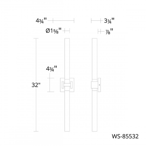 RIPPLE 32IN VANITY 4CCT 4000K (1357|WS-85532-40-AB)