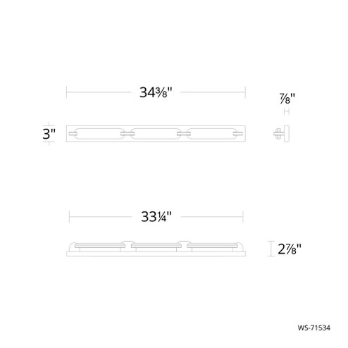 SPECTACLE 34IN VANITY 4CCT 2700K (1357|WS-71534-27-BN)
