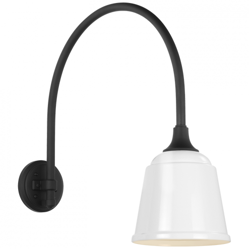 Academy 19.5'' Arched Mack Barn Light (279|TOB 2815MBK/S5-WHT)