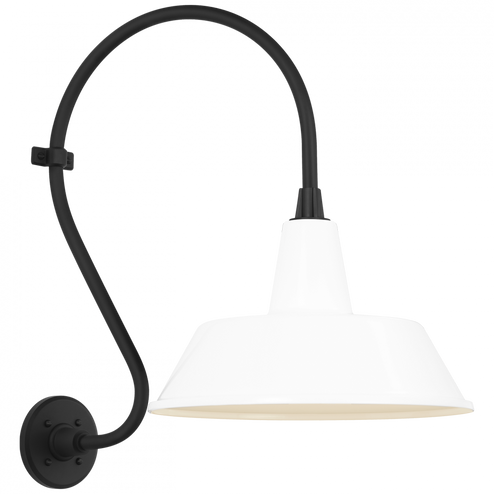 Academy 15'' Larrabee Barn Light (279|TOB 2804MBK/S2-WHT)
