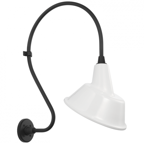 Academy 18'' Larrabee Barn Light (279|TOB 2805MBK/S3-WHT)