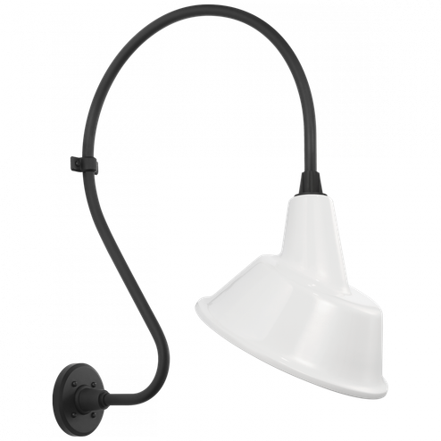 Academy 18'' Larrabee Barn Light (279|TOB 2805MBK/S3-WHT)